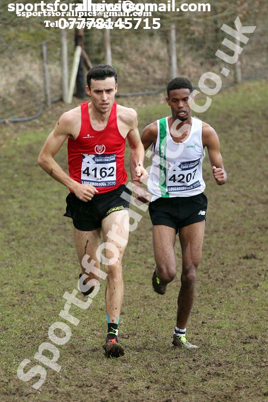 Senior men, 2020 British Athletics Inter Counties Cross Country Champs., Prestwold Hall, Loughborough. Photo: David T. Hewitson/Sports for All Pics